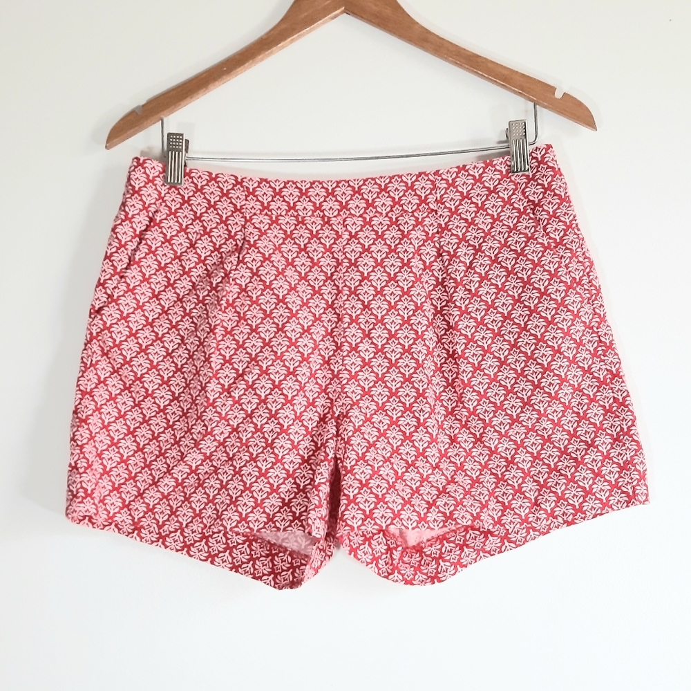 ☀️ Madewell Linen Cotton Floral Print 4-Pocket Style Shorts Sz 6